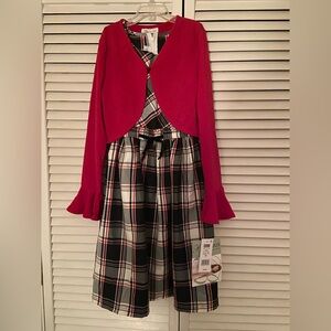 Bonnie Jean Holiday Dress Girls size 14 NWT